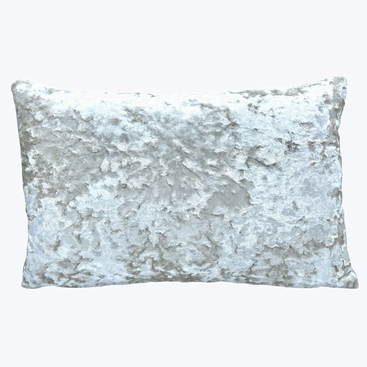 Ombre Crushed Velvet Pillow Ivory