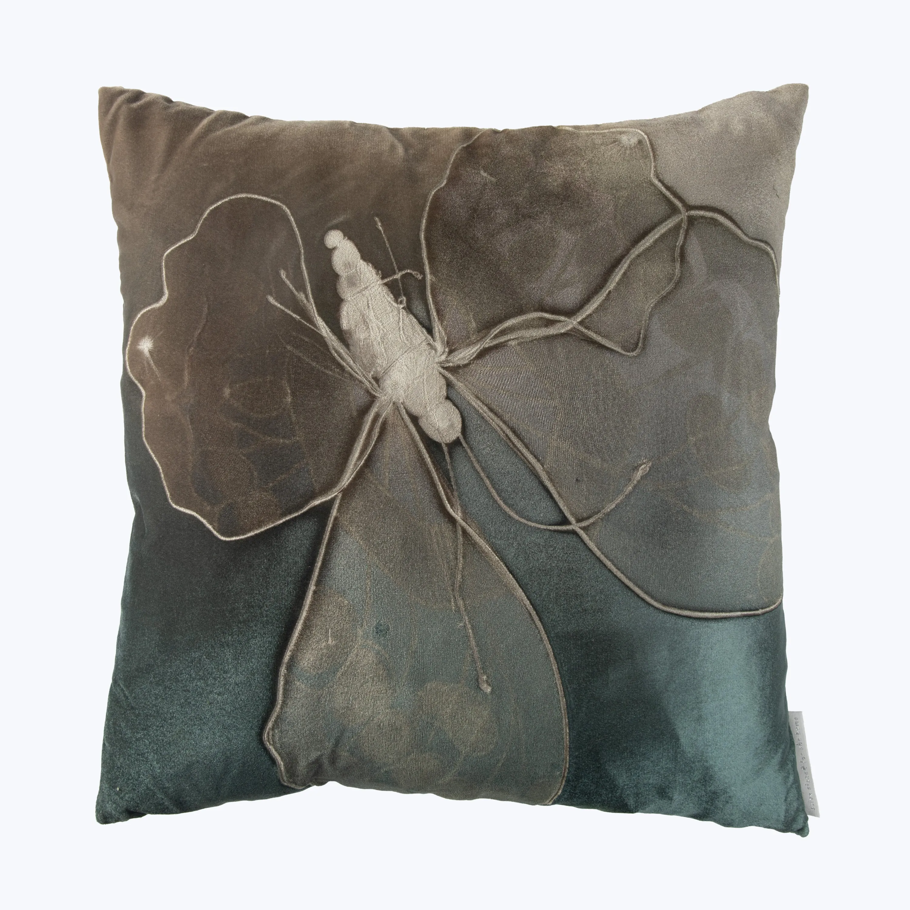 Ombre Monarch Pillow, Malachite