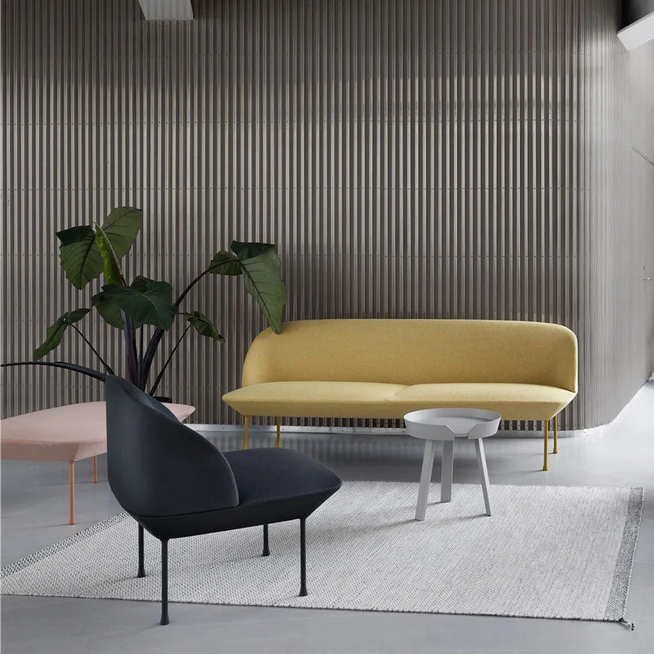 Oslo Lounge chair, light grey Fiord 551