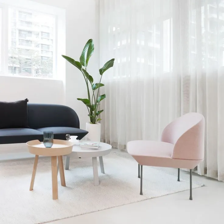 Oslo Lounge chair, light grey Fiord 551