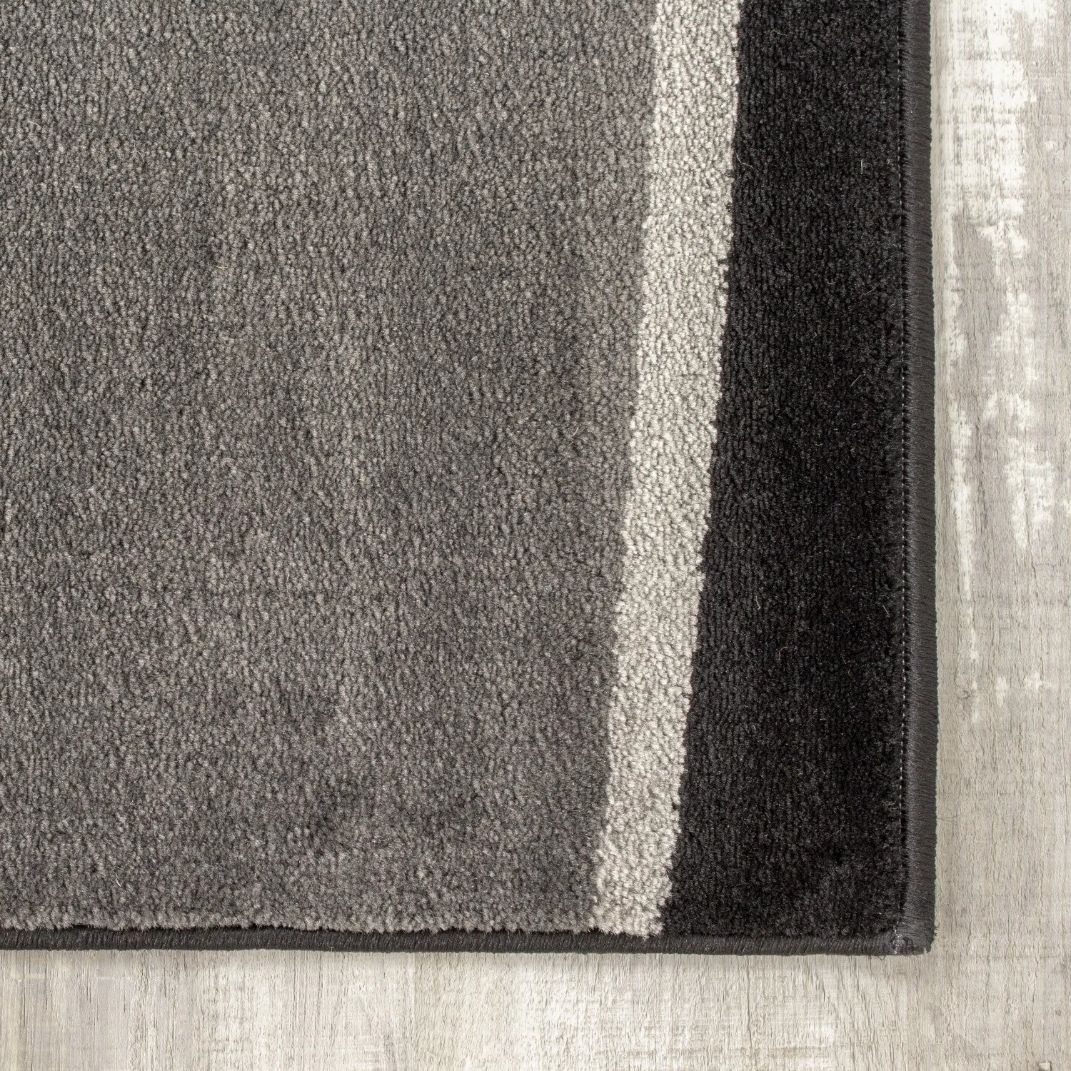 Paladin 5'3" X 7'7" Drifts Rug - Black Grey  Area Rug