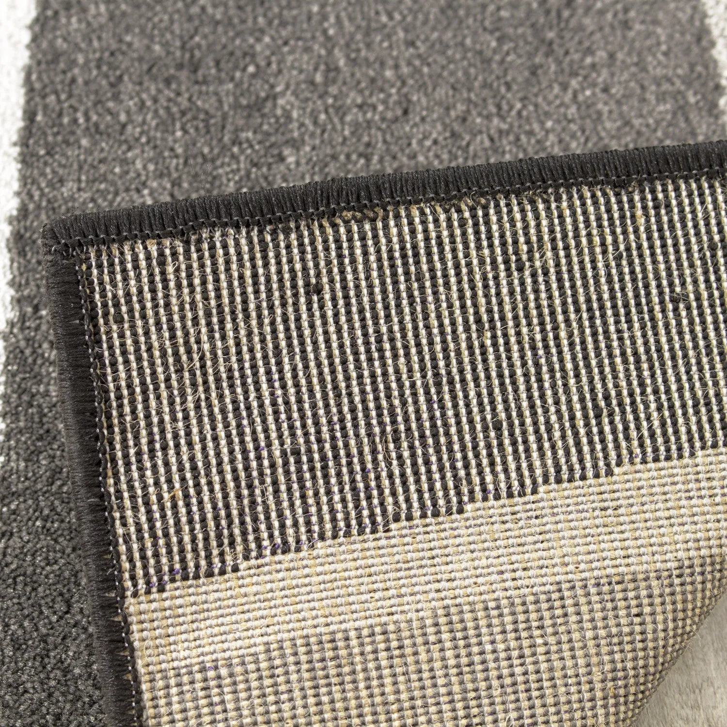Paladin 5'3" X 7'7" Drifts Rug - Black Grey  Area Rug