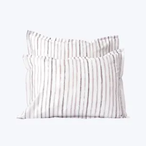 Rigato Duvets & Shams, Thistle