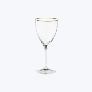 Sensa Wine Glass with Golden Rim, Set of 6