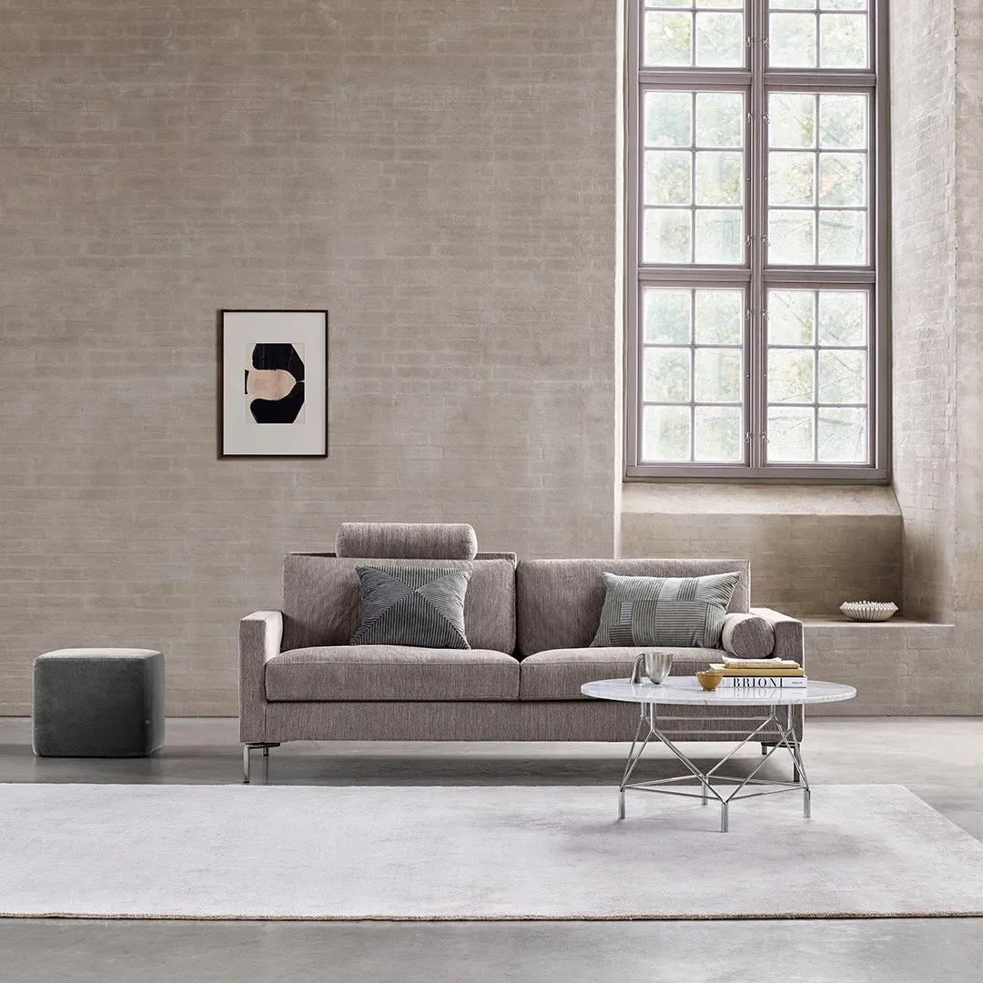 Spider Corner Coffee Table w/ Square Base - Round Top