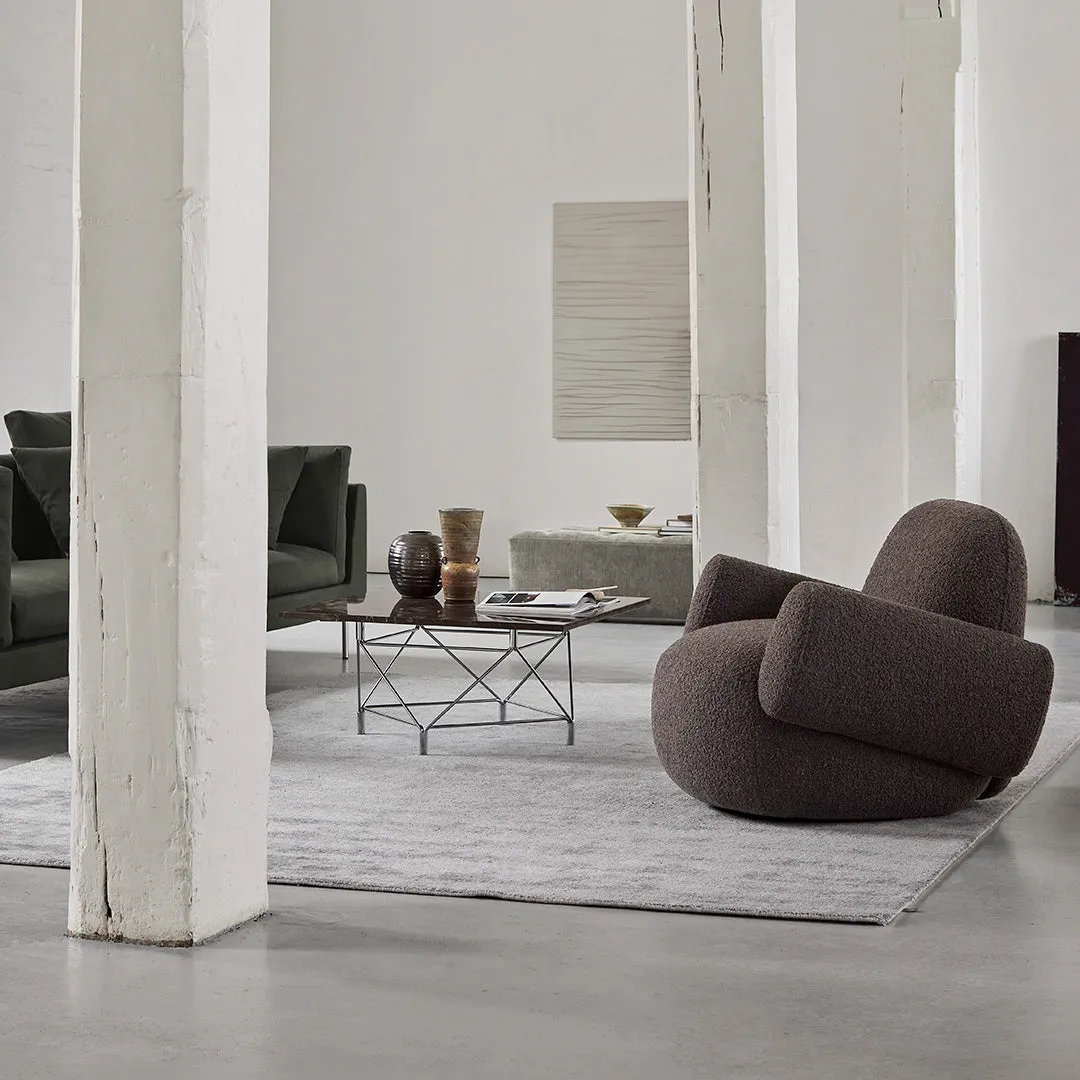 Spider Corner Coffee Table w/ Square Base - Square Top