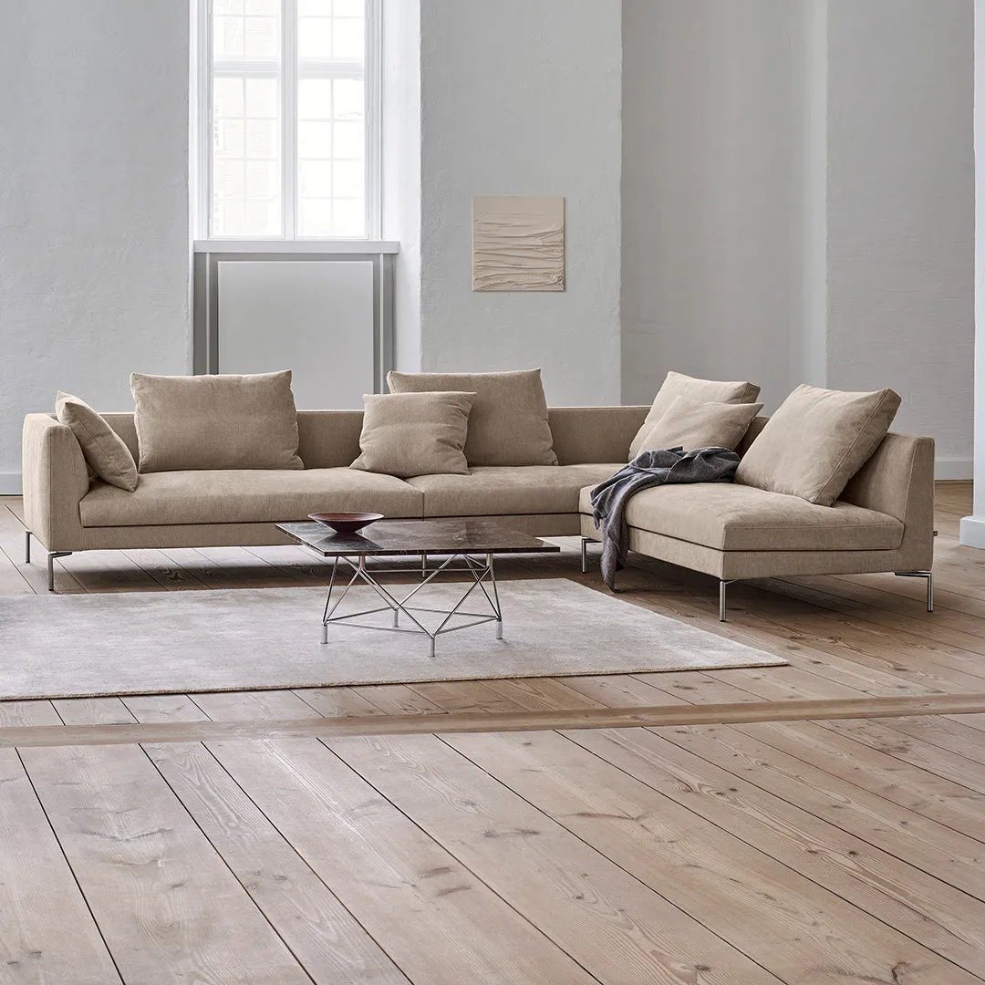 Spider Corner Coffee Table w/ Square Base - Square Top