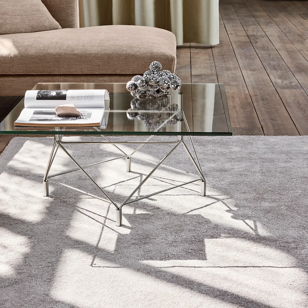 Spider Corner Coffee Table w/ Square Base - Square Top