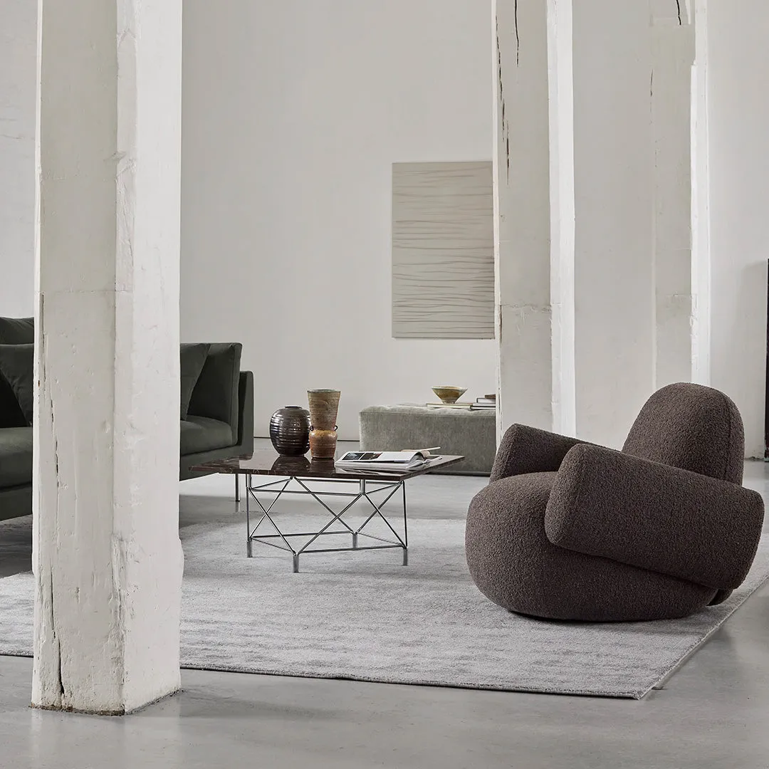 Spider Corner Coffee Table w/ Square Base - Square Top