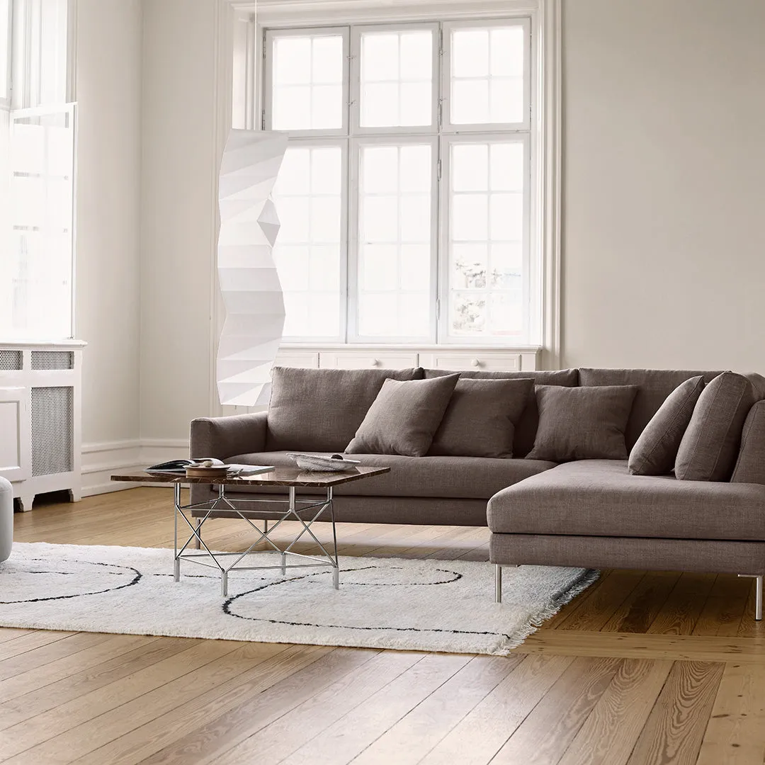 Spider Corner Coffee Table w/ Square Base - Square Top