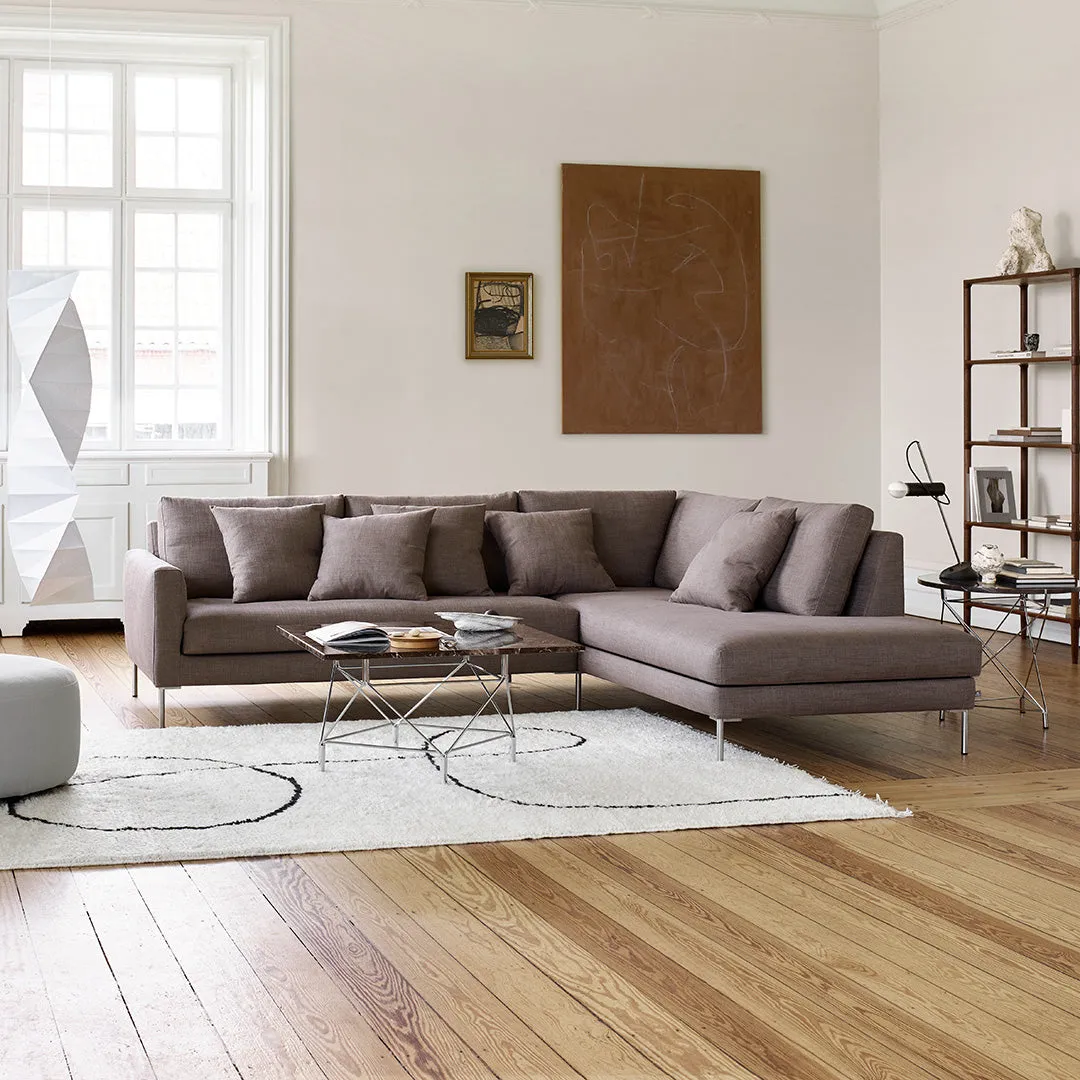 Spider Corner Coffee Table w/ Square Base - Square Top