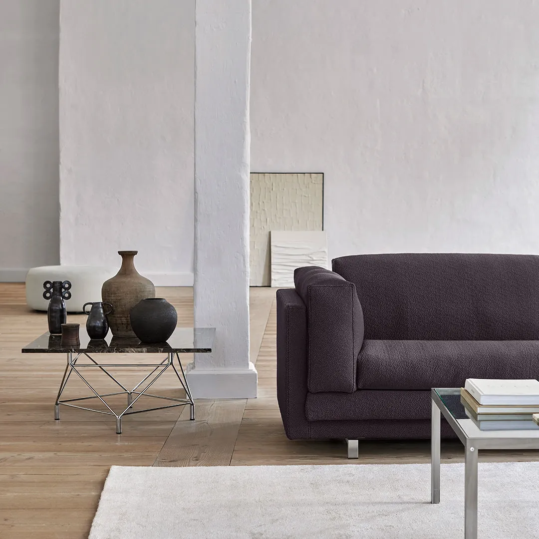 Spider Corner Coffee Table w/ Square Base - Square Top