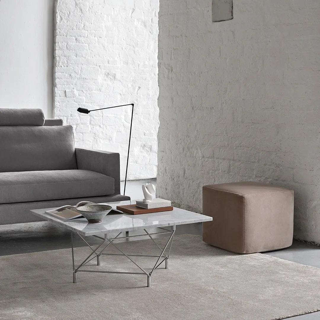 Spider Corner Coffee Table w/ Square Base - Square Top