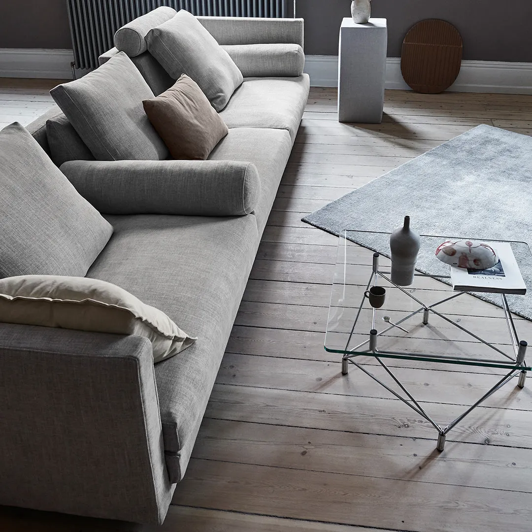 Spider Corner Coffee Table w/ Square Base - Square Top