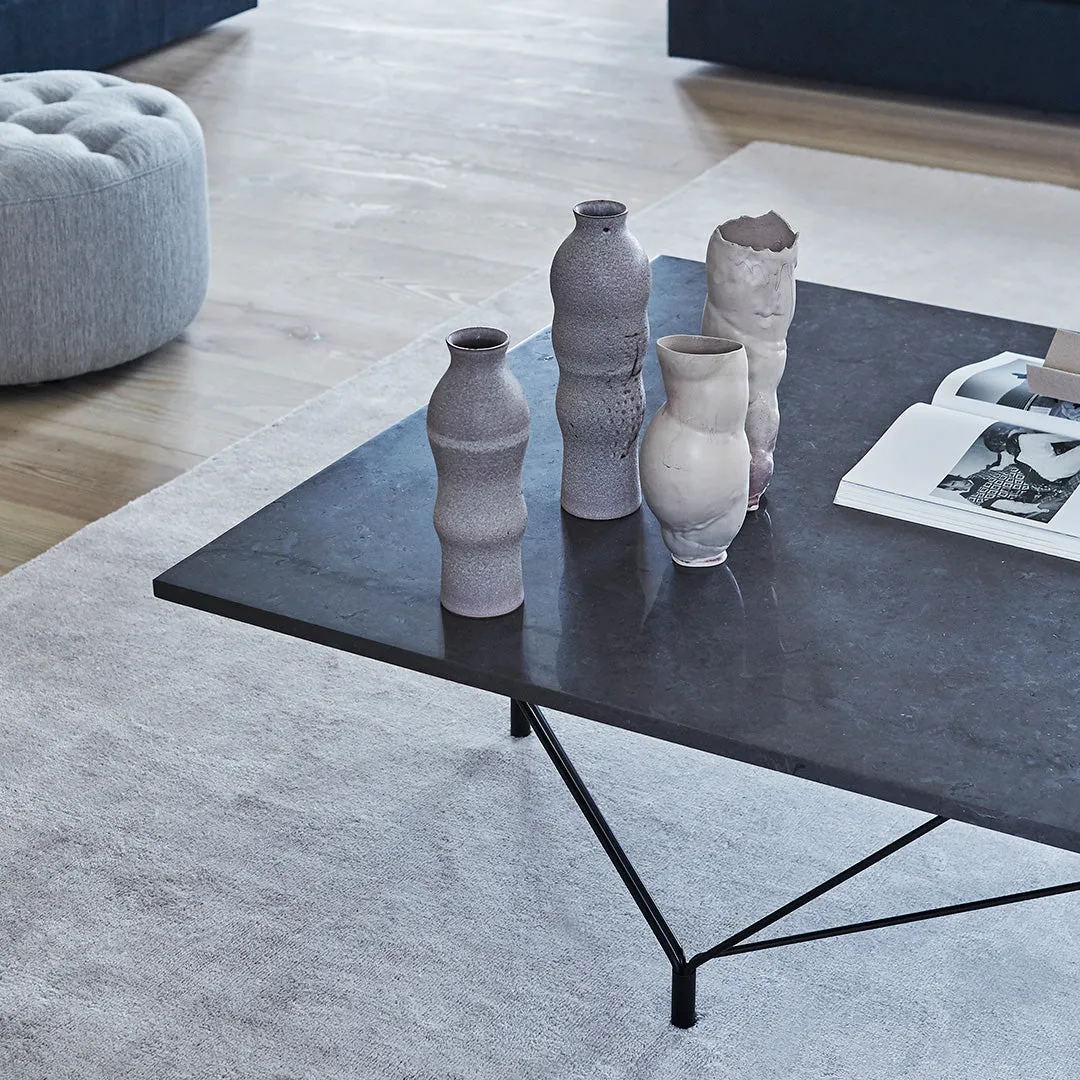 Spider Corner Coffee Table w/ Square Base - Square Top