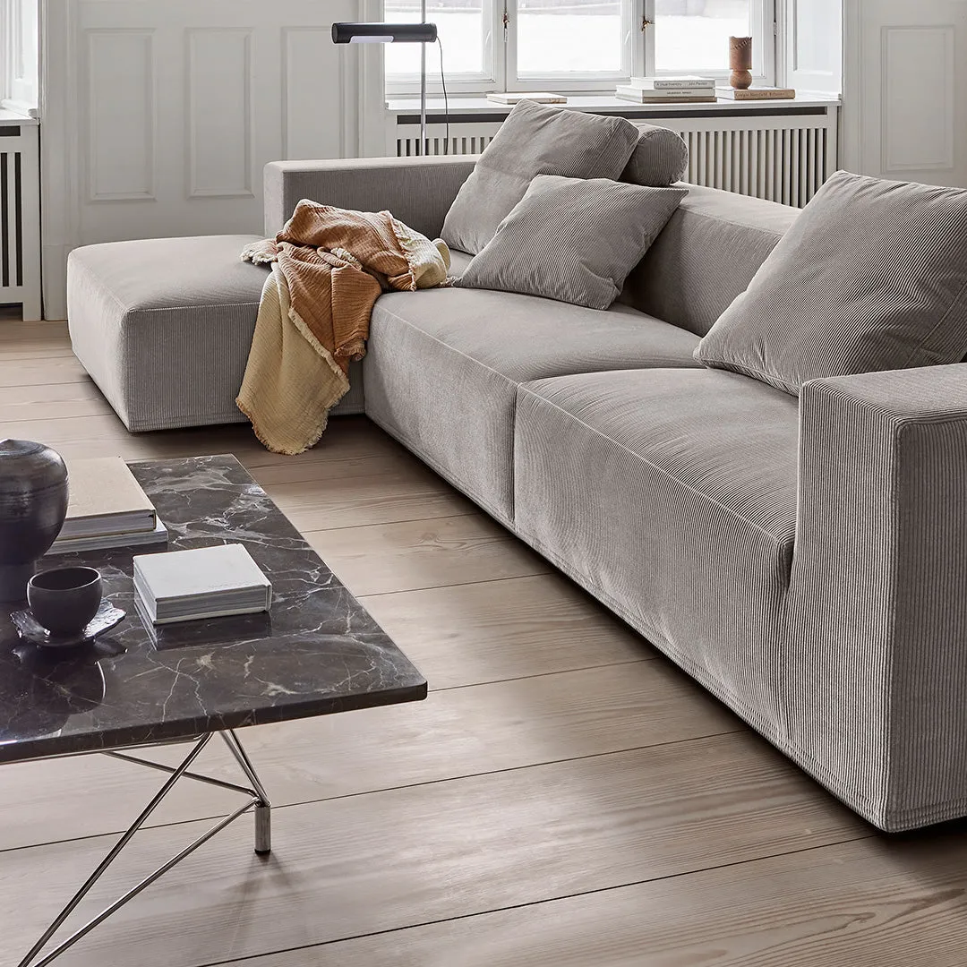 Spider Corner Coffee Table w/ Square Base - Square Top