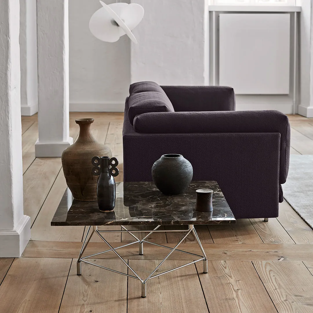 Spider Corner Coffee Table w/ Square Base - Square Top