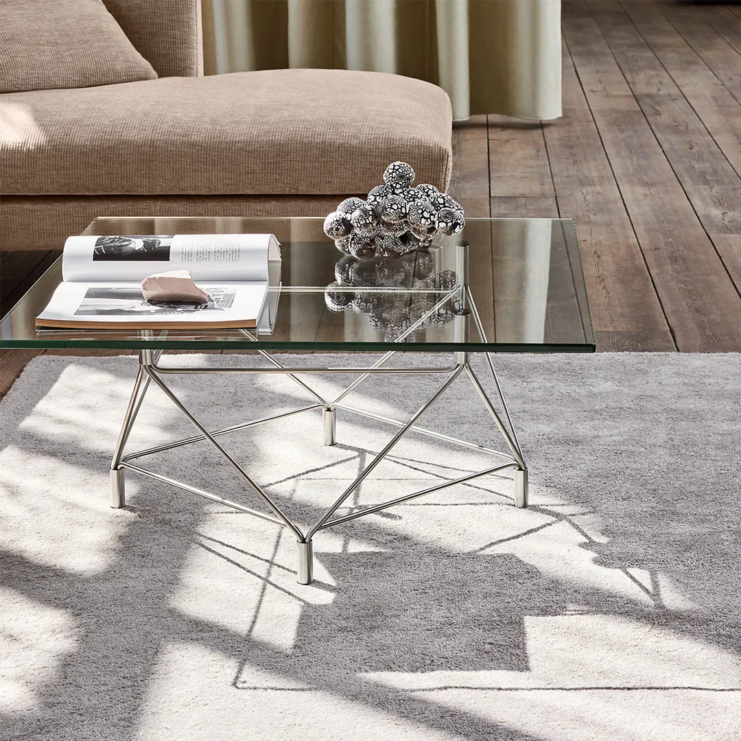 Spider Corner Coffee Table w/ Square Base - Square Top