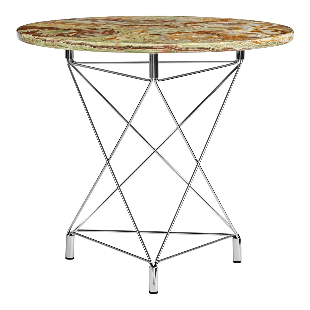 Spider Side Table w/ Triangle Base - Round Top