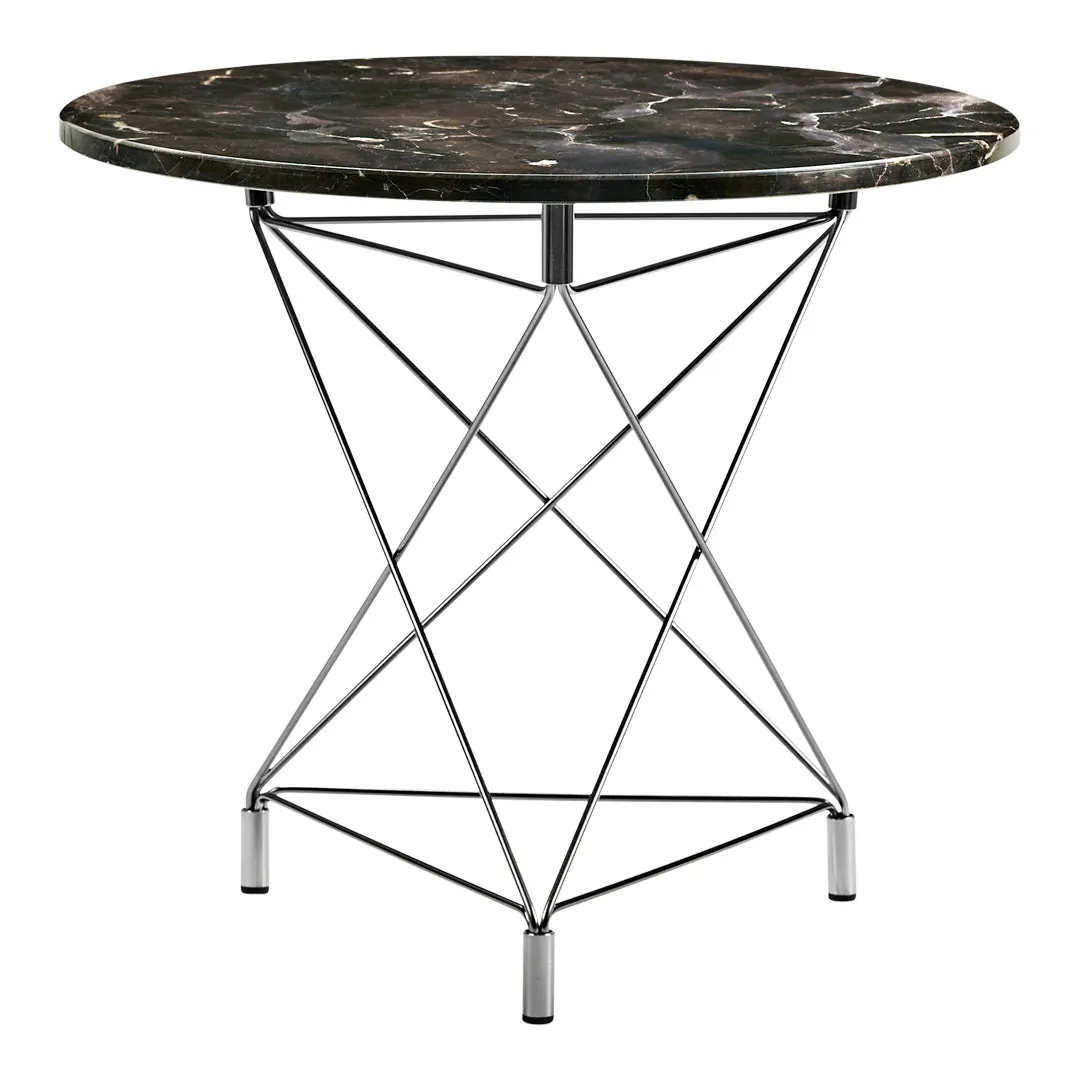 Spider Side Table w/ Triangle Base - Round Top