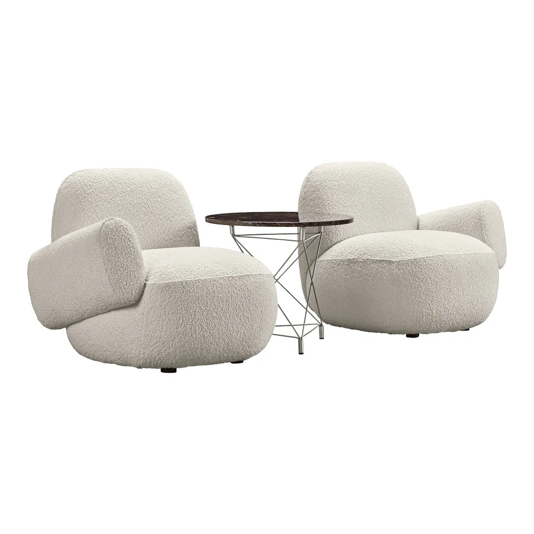 Spider Side Table w/ Triangle Base - Round Top