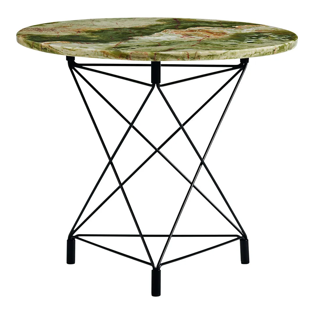 Spider Side Table w/ Triangle Base - Round Top