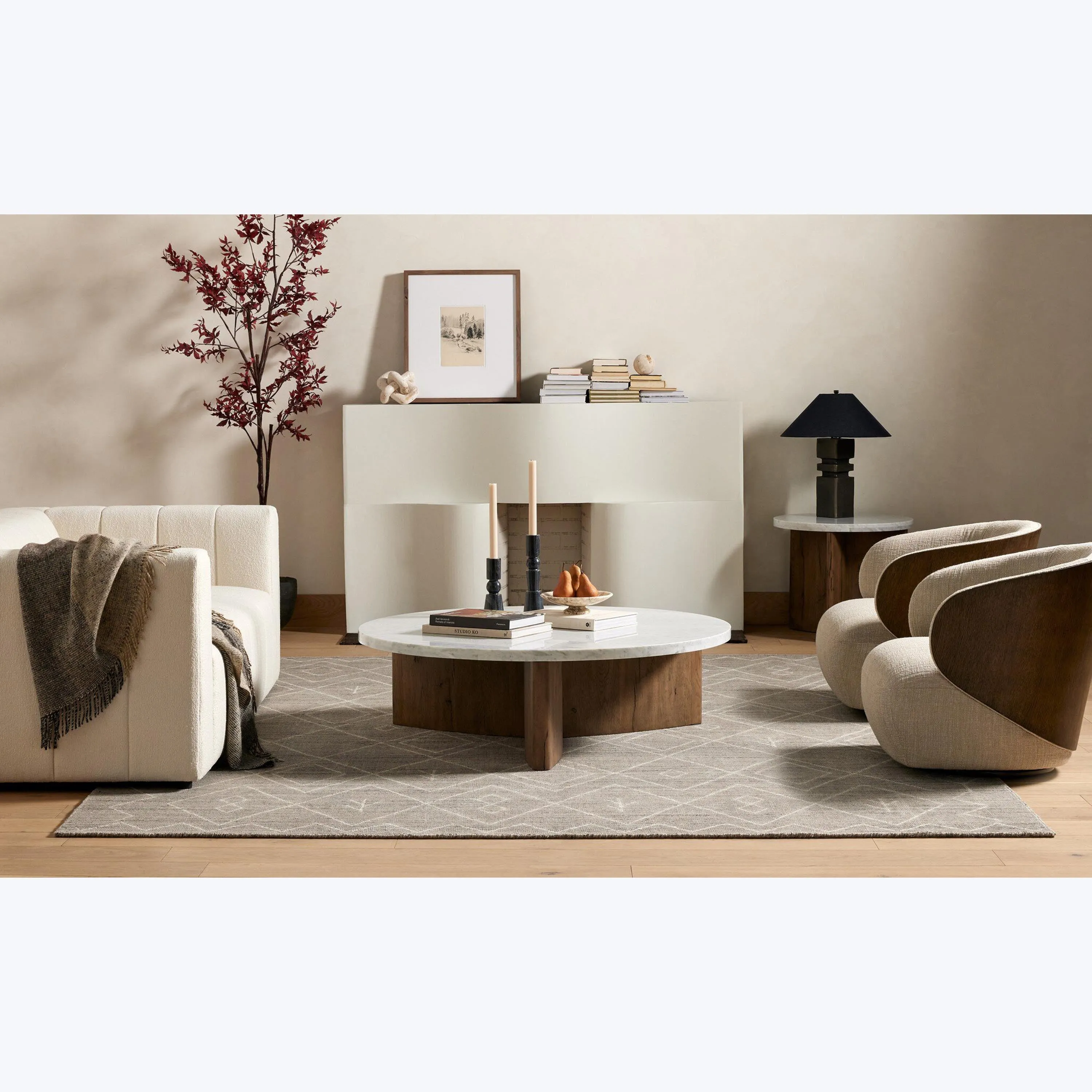 Toli Italian Marble Coffee Table