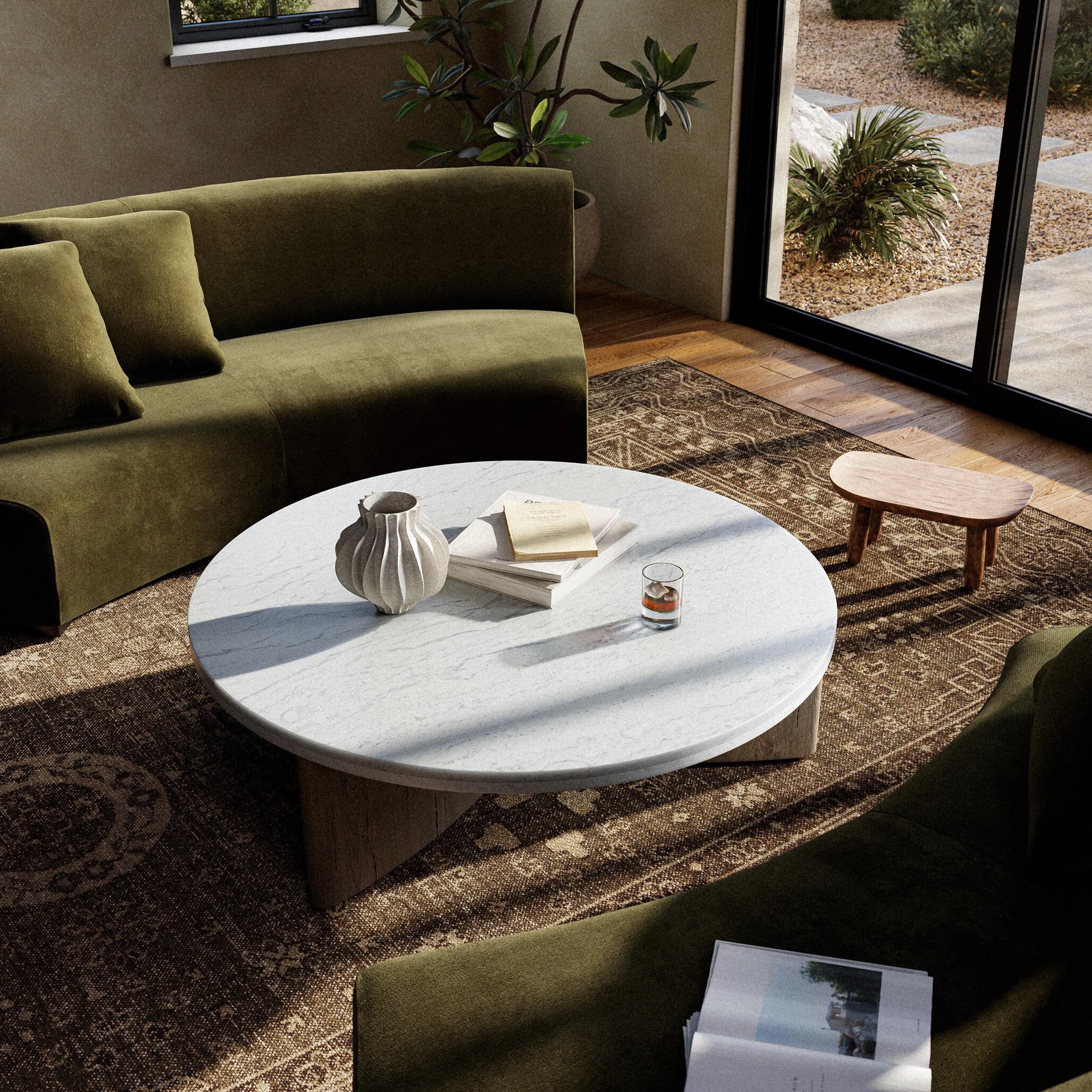 Toli Italian Marble Coffee Table