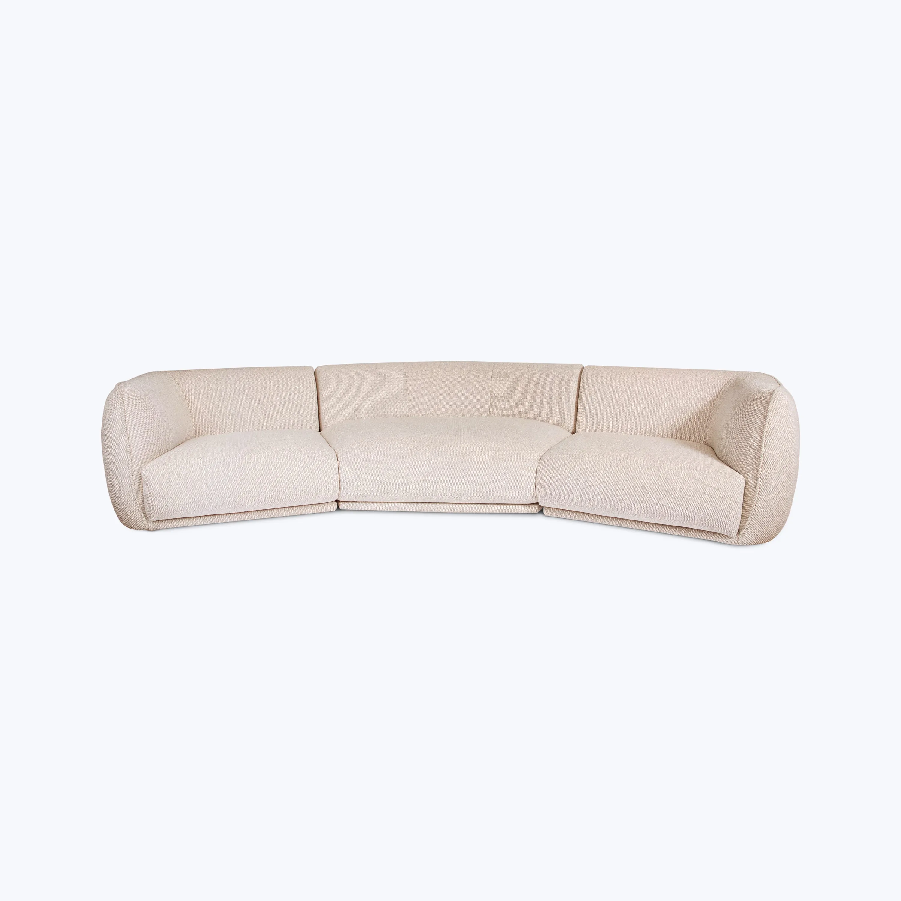 Vela Piping 3 Piece Sofa