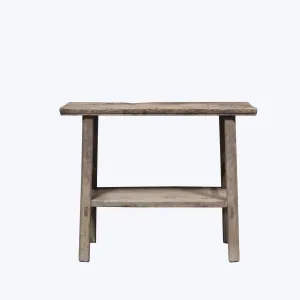 Vintage Short Elm Console