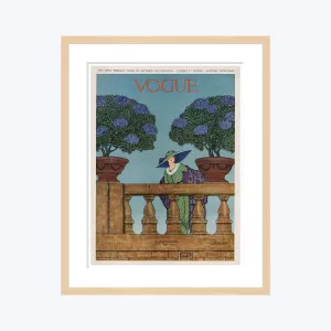 Vintage Vogue Cover, "A Woman at a Balustrade", Wilson Karcher