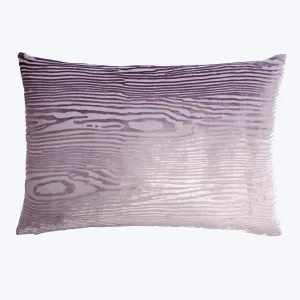 Woodgrain Velvet Pillow, Thistle